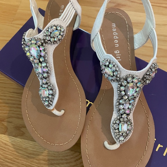 Like new Madden girl rhinestone sandals size 7 - Picture 4 of 4